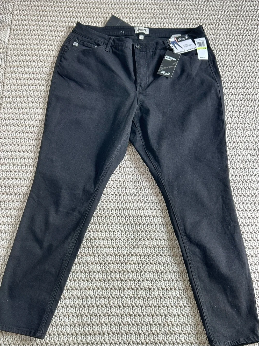 Seven7 Women’s Bombshell Skinny Jeans – Size 18W